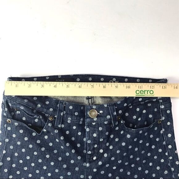 J Crew Women’s Toothpick Polka Dot Jeans Size 25 - Picture 6 of 8
